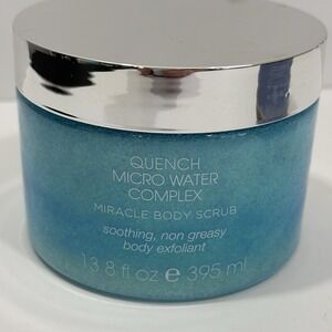 Quench Micro Water Complex Miracle Body Sea Salt Scrub 13.8 oz 395mL New